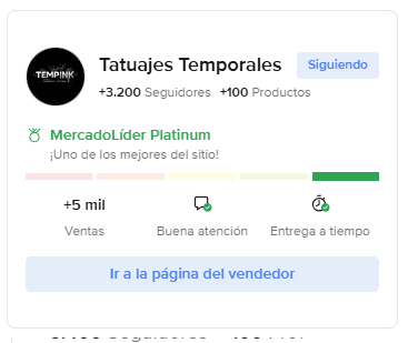 TEMPINK storefront preview